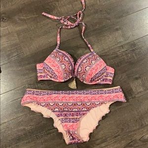 Pink and Purple Bikini